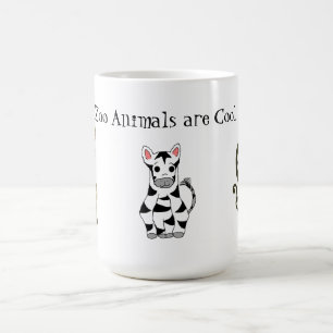 Djur på zoo är coola kaffemugg