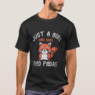 Djur Panda Björn Bambu Röd Panda T Shirt