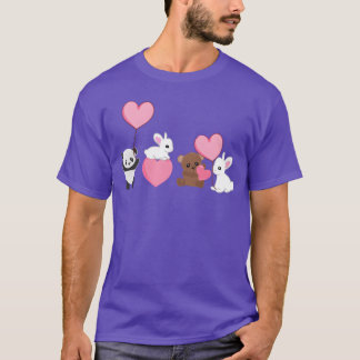 Djur panda kanin björn kärlek djurrättsaktiv t shirt