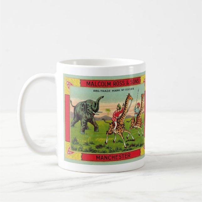 Djur Race Illustrerad Mugg (Vänster)