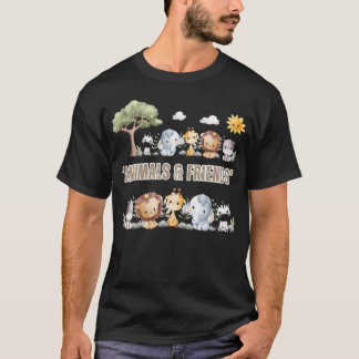 Djur retro pojke t shirt