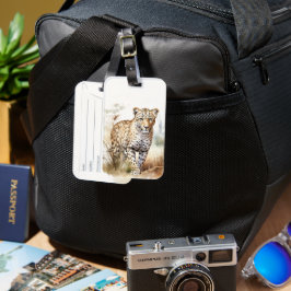 Djur Safari Leopard Bagagebricka