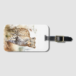 Djur Safari Leopard Bagagebricka