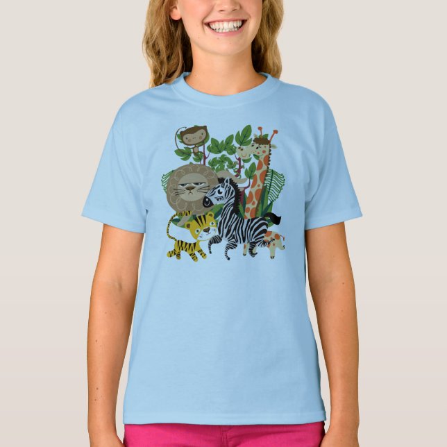 Djur Safari T-shirt (Framsida)
