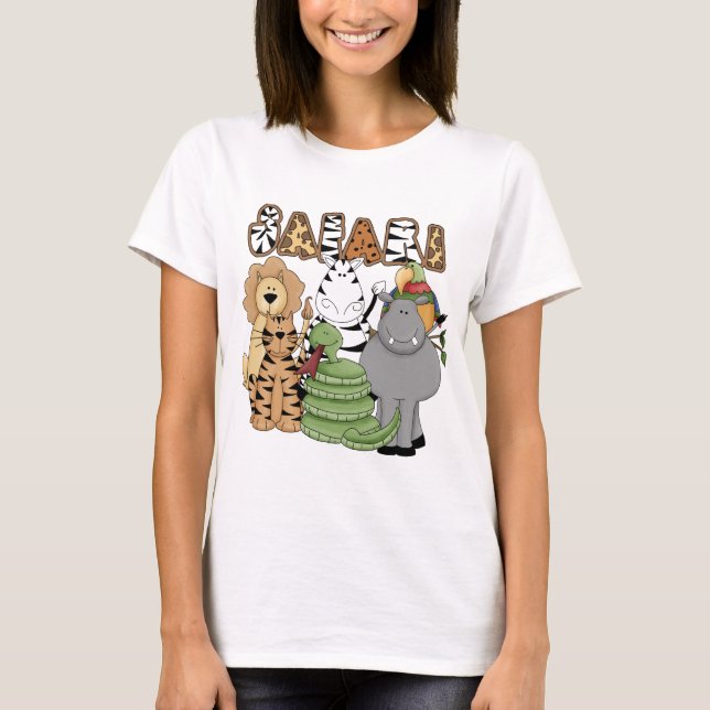 Djur Safari T Shirt (Framsida)
