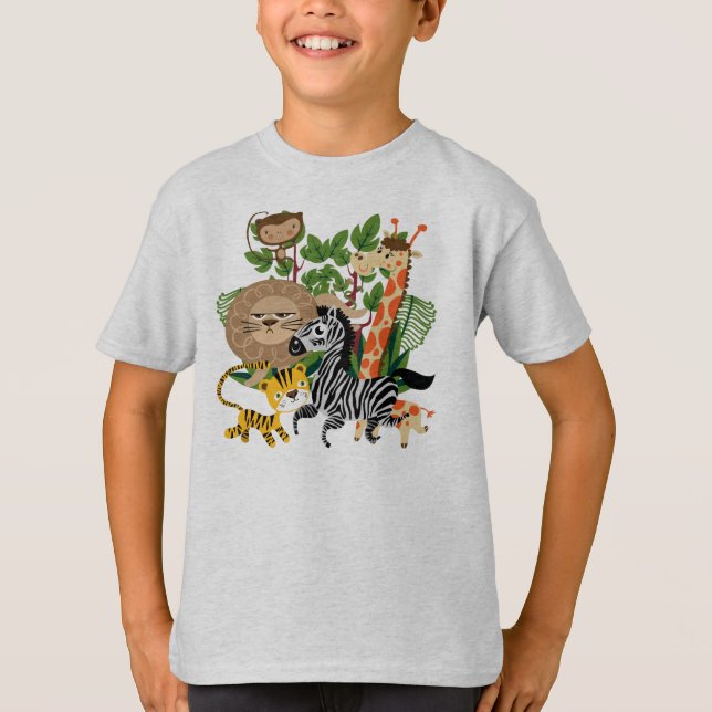 Djur Safari T-shirt (Framsida)