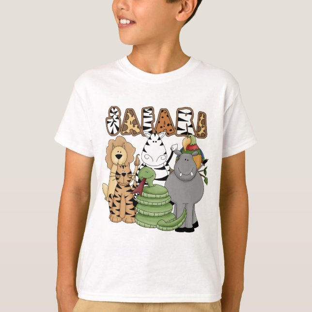 Djur Safari Tee Shirt (Framsida)