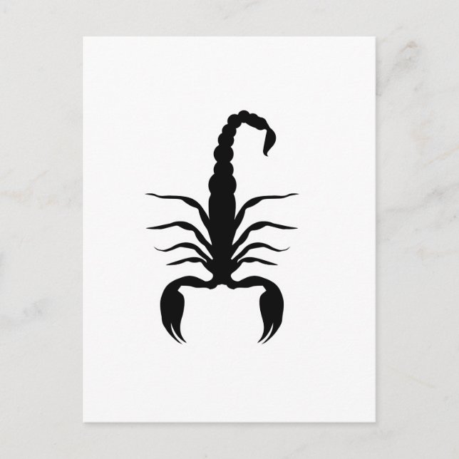 Djur Scorpion Scorpio Gift Idea Inbjudan Vykort (Framsida)