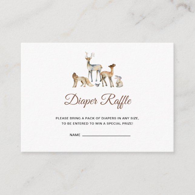 Djur Skogsblöja Lotteri Tilläggskort (Framsida)