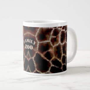 Djur Skriv ut brun Jumbo Mugg