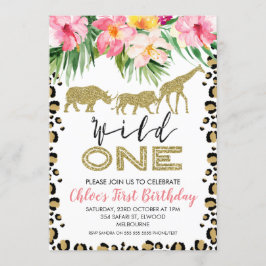 Djur Skriv ut Safari-Vild en födelsedagsinbjudan Inbjudningar