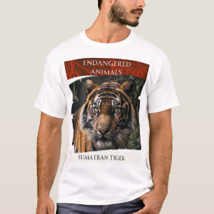 Djur som är utrotningshotade - Sumatran Tiger T Shirt