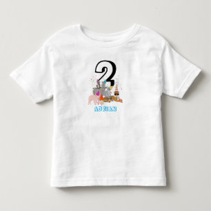 Djur som firar - Djurs födelsedagsålder Pojke Flic T Shirt
