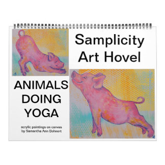 Djur som gör Yoga Calendar Kalender