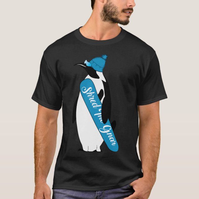 Djur som har förstört Gnar-Tecknaden Penguin T Shirt (Framsida)