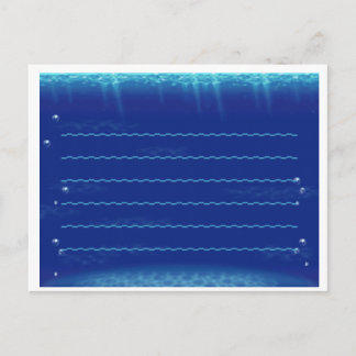 Djur som korsar nedre strandvatten i New Löv Vykort