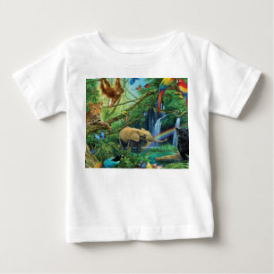 Djur som lever tillsammans dekorativ kudde t shirt