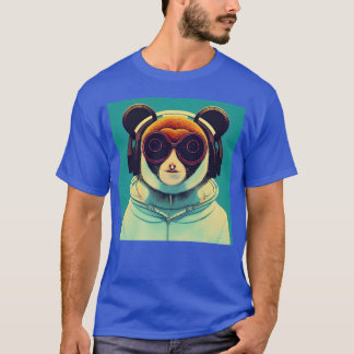 djur som lyssnar på musik som kopplar av djurlivet t shirt