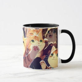 Djur söt katt mugg