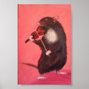 djur, söta, djur, vattenfärg, roligt, natur, poster