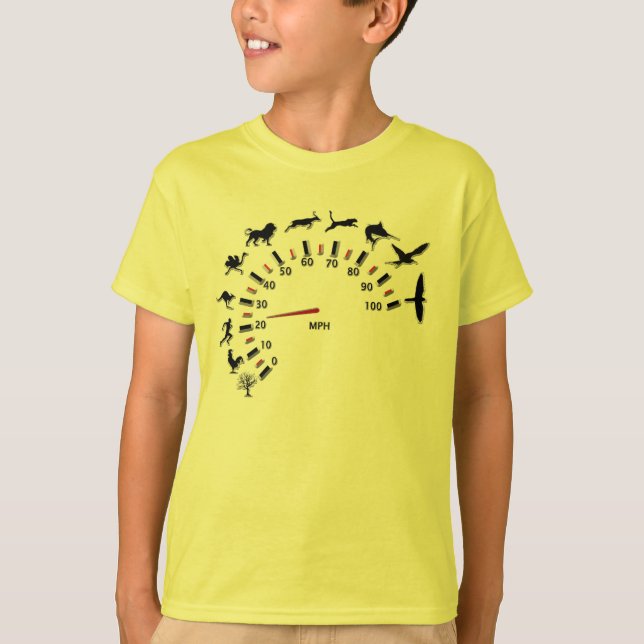 Djur speedometer tee shirt (Framsida)
