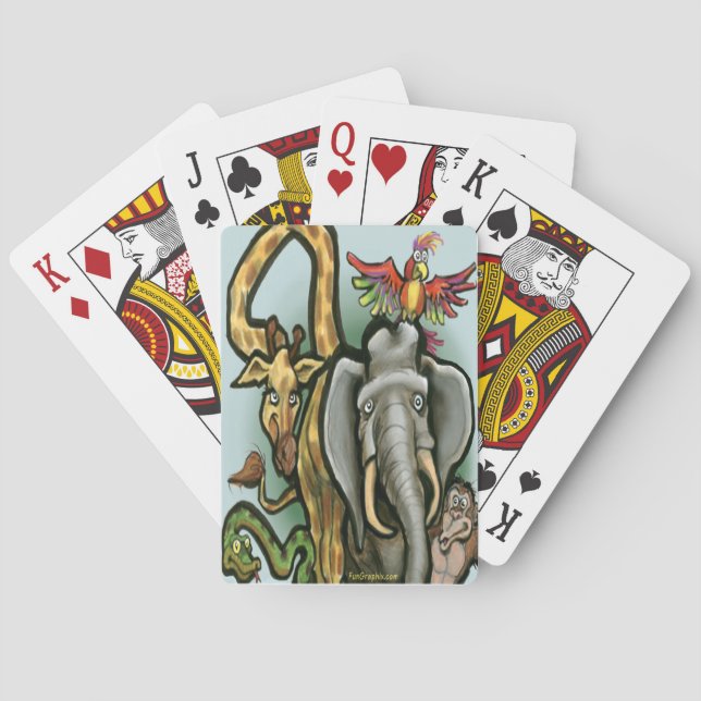 Djur Spel Kort (Baksidan)