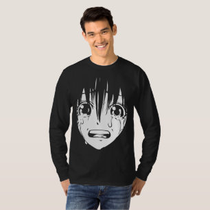 Djur T-Shirt: Gråta flicka (svartvitt) T Shirt