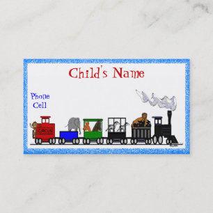 Djur tågtelefonkort för barn