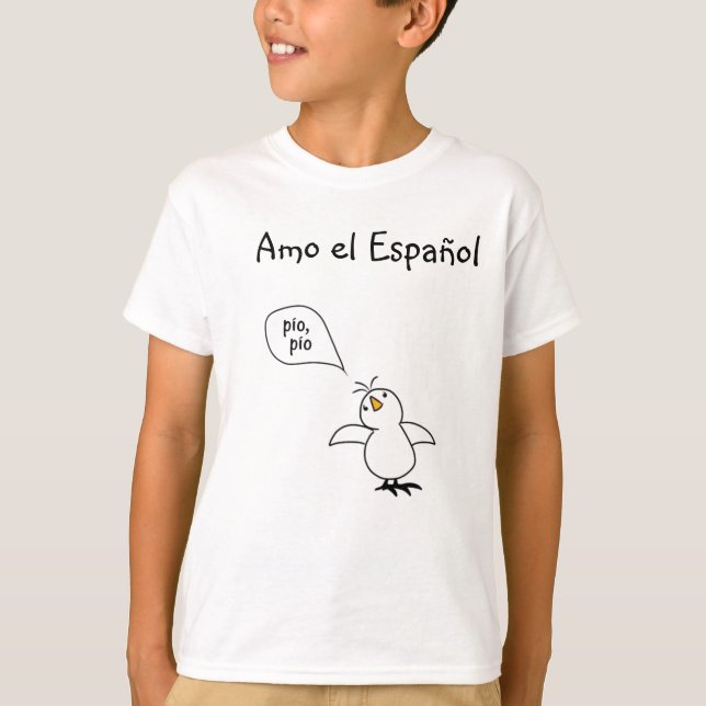 Djur talar spanska också! Merchandise T Shirt (Framsida)