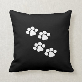 Djur tass avtryck kudde