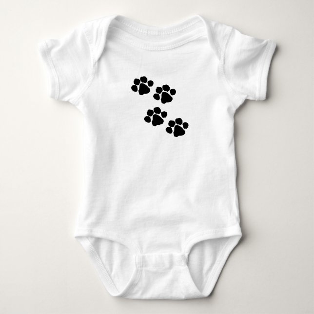 Djur tass avtryck t-shirt (Framsida)
