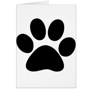 Djur tass hälsningskort