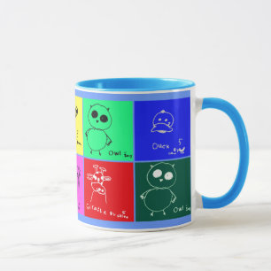 Djur teckningmugg mugg