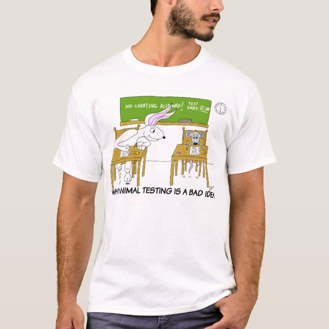 Djur testa T-tröja Tee Shirt (Framsida)