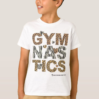 Djur tryckgymnastik tee shirt