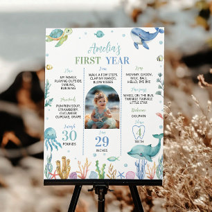 Djur under havets havsegelmilstolpe poster