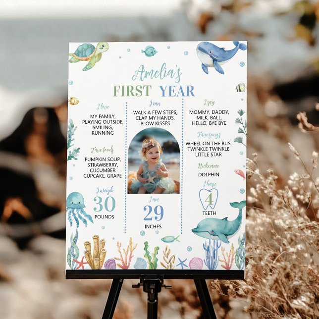 Djur under havets havsegelmilstolpe poster (Skapare uppladdad)