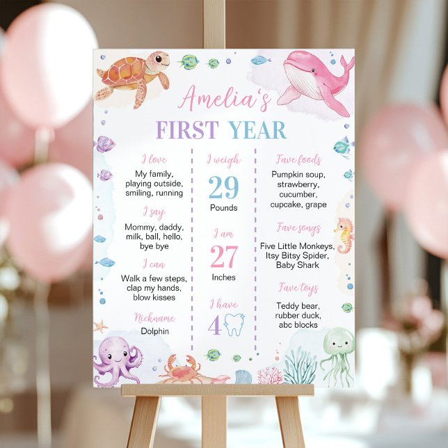 Djur under havets havsegelmilstolpe poster (Skapare uppladdad)