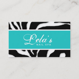 Djur vinkel för blått för salong för visitkort