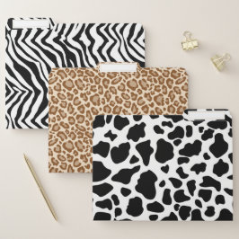 Djura pälstryck sparar mappuppsättningen