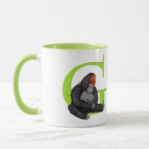 DjurABC G är avsett för gorilla mugg