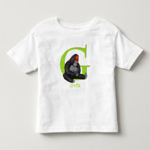 DjurABC G är avsett för gorilla T-shirt
