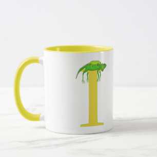 DjurABC I är avsett för iguana mugg