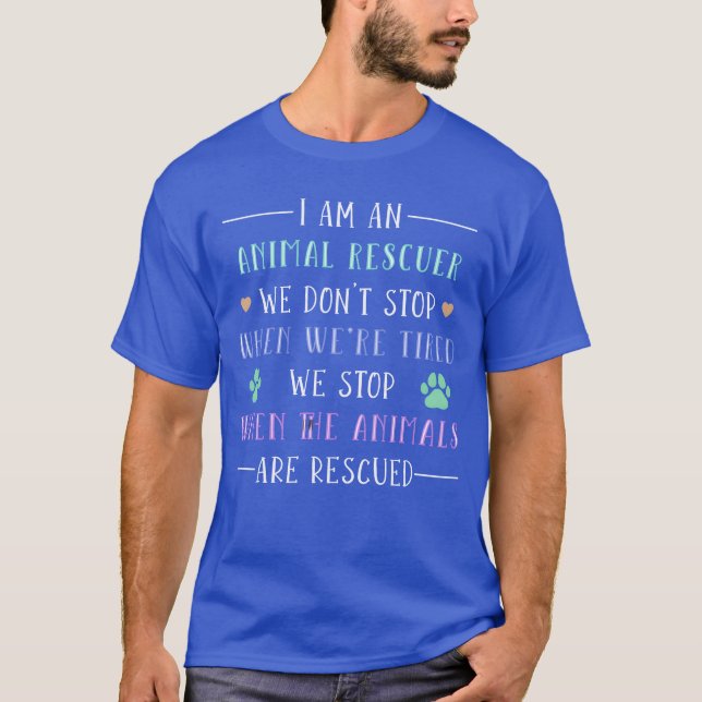 Djuradoption Räddningshund present T Shirt (Framsida)