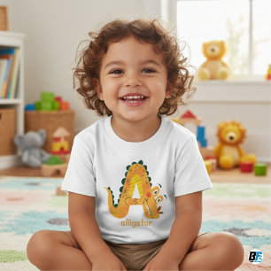 Djuralfabet A för alligator T Shirt