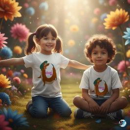 Djuralfabet D för Hund T Shirt