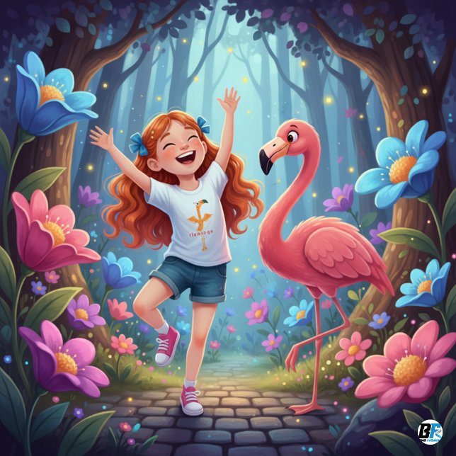 Djuralfabet F för Flamingo T Shirt (Skapare uppladdad)