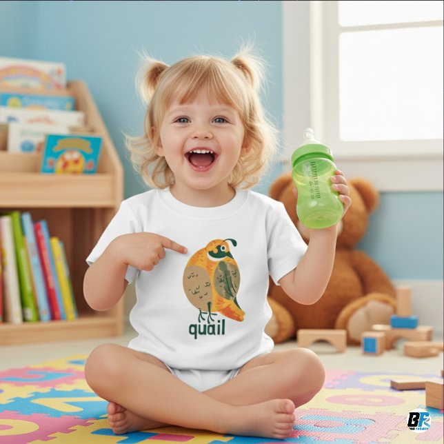 Djuralfabet Q för vaktel T Shirt (Skapare uppladdad)