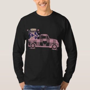 Djurälskare Gift Idea Valentindagen Cat Burk Red T Shirt