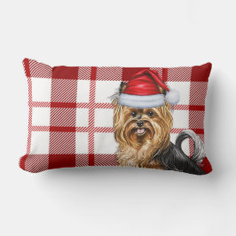 Djurälskare Jul Biewer Terrier Hund Red Play Lumbarkudde